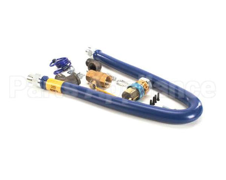 16100KIT48 Dormont Gas Hose, Blue, 1" X 48", Snapfast,Valve