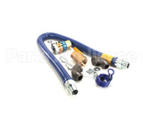 16100KIT48 Dormont Gas Hose, Blue, 1" X 48", Snapfast,Valve