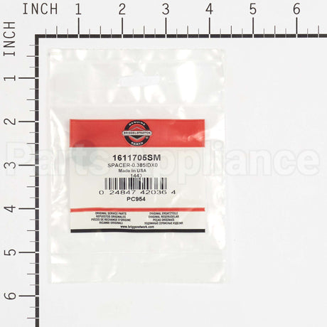 1611705SM Briggs & Stratton Spacer-0.385Idx0