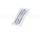 16342 Henny Penny Label - Electric Motor