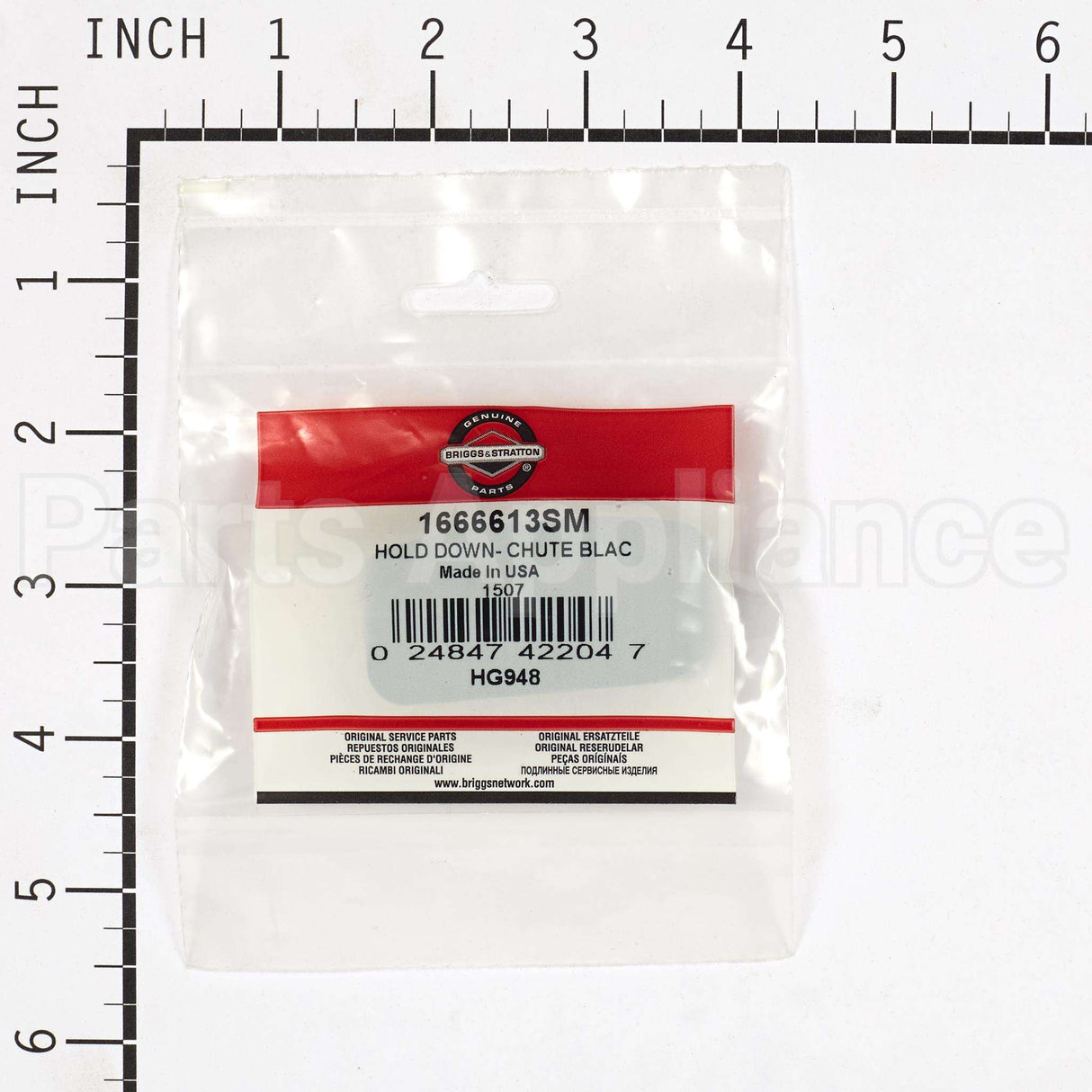 1666613SM Briggs & Stratton Hold Down- Chute Blac