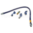 1675BPQ2S48 Compatible Dormont 3/4"Dia., 48" Blue Hose, Snapfast, 2 Swivel Max