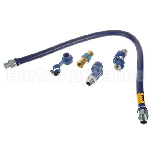 1675BPQ2S48 Compatible Dormont 3/4"Dia., 48" Blue Hose, Snapfast, 2 Swivel Max