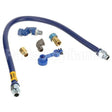 1675BPQS48 Compatible Dormont 3/4"Dia., 48" Blue Hose, Snapfast, Swivel Max