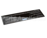 168573 Henny Penny Acrylic Label
