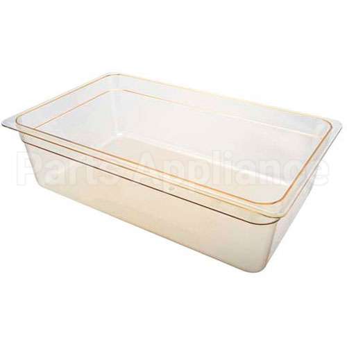 16HP150 Compatible Cambro Pan, Food, H-Pan, Full, 6"D, Amber