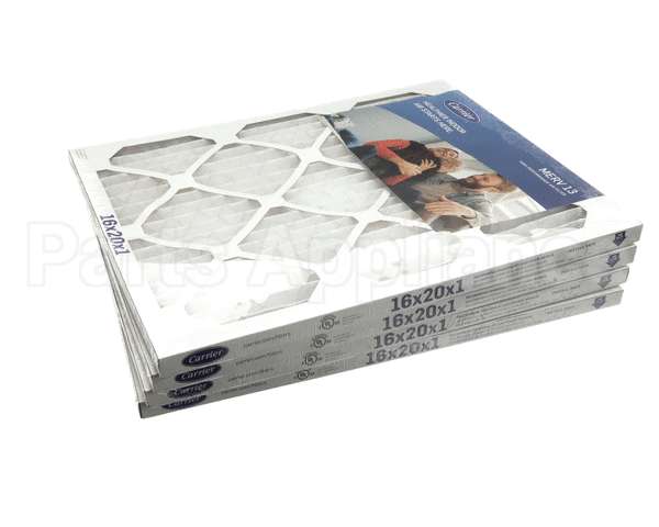 16X20X1-M13-C-P4 Carrier Merv 13 1" Air Filter, 16"X20"X1", 4 Pac