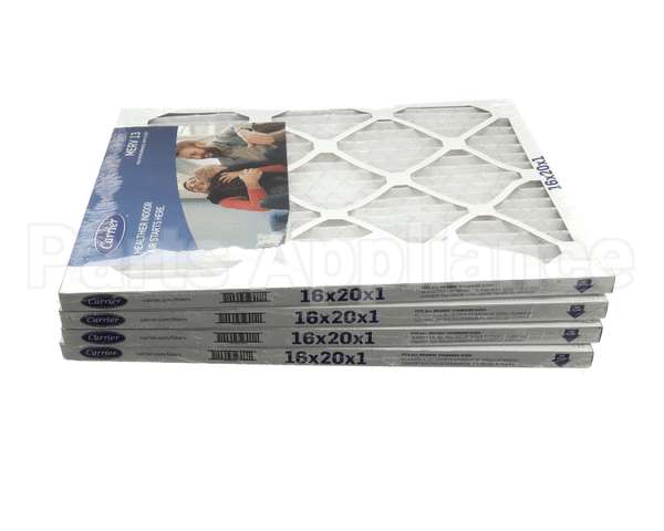 16X20X1-M13-C-P4 Carrier Merv 13 1" Air Filter, 16"X20"X1", 4 Pac