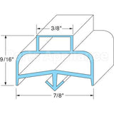 1701062 Compatible Delfield Door Gasket 7-1/8" X 29"