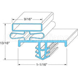 1702796 Compatible Delfield Door Gasket - 22-1/2" X 58-5/16"