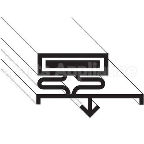 1702878 Compatible Delfield Door Gasket
