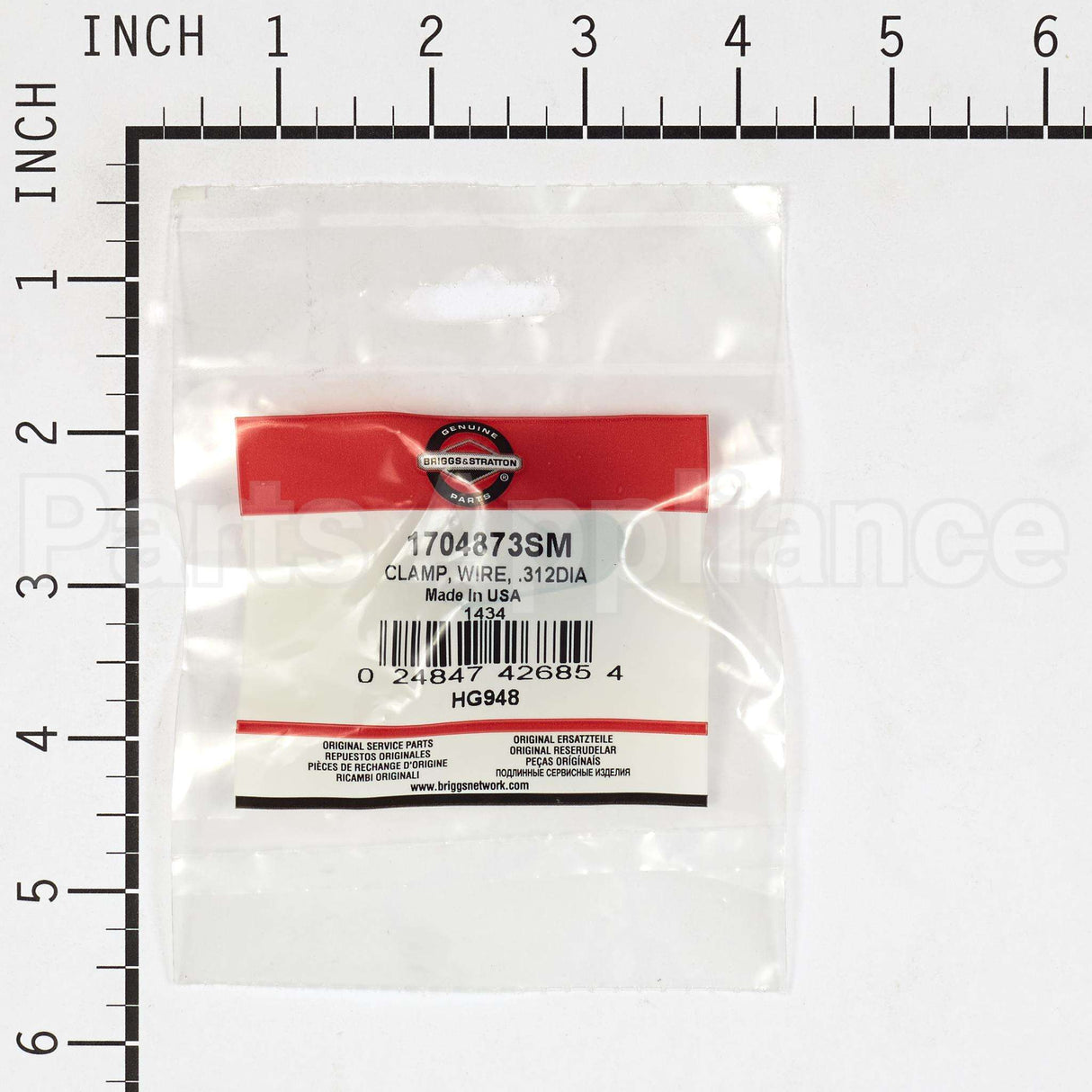 1704873SM Briggs & Stratton Clamp Wire .312Dia