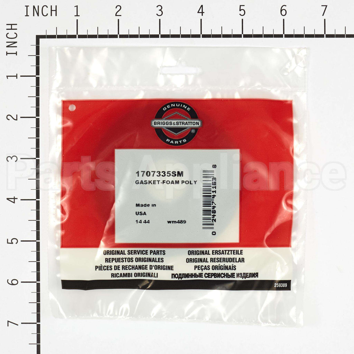 1707335SM Briggs & Stratton Gasket-Foam Poly