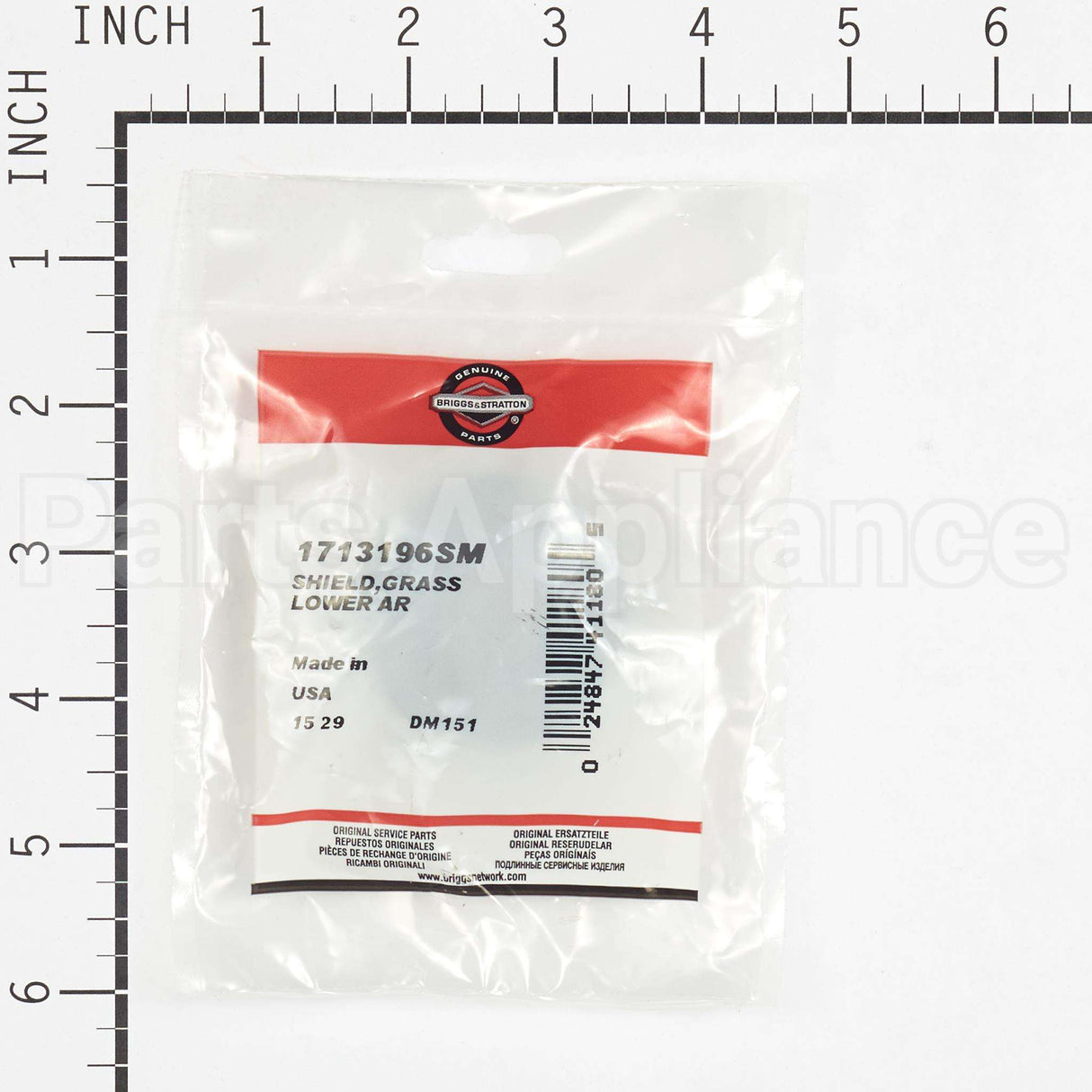 1713196SM Briggs & Stratton Shieldgrass Lower Ar