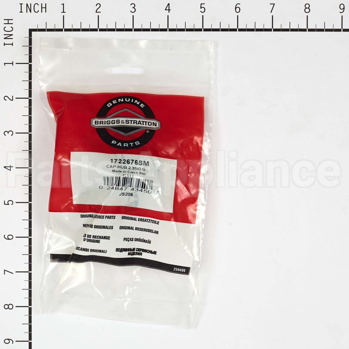 1722676SM Briggs & Stratton Cap-Hub 2.35Id G