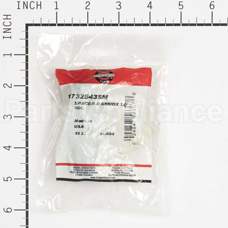 1732543SM Briggs & Stratton Spacer-0.688Idx1.000O