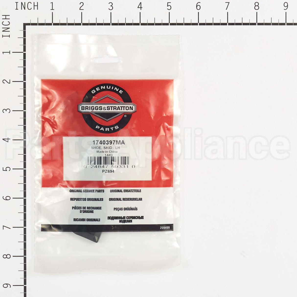 1740397MA Briggs & Stratton Shoe Skid - Lh