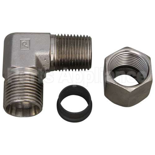 17424B Compatible Henny Penny Connectorassy, Male Elbo W
