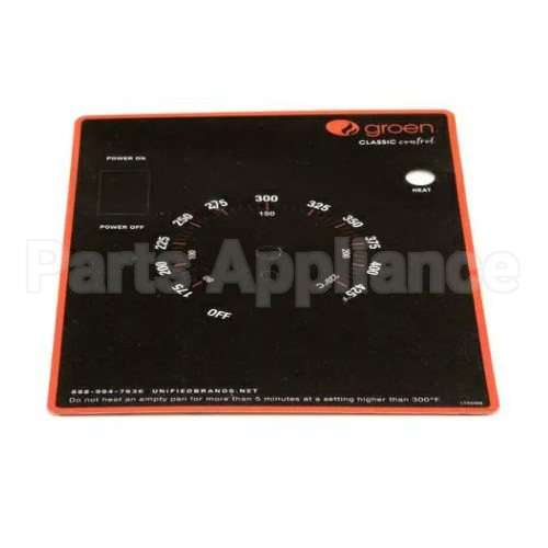 175046 Compatible Groen Overlay, Control Panel, Off-175-425F, Off-80-220C
