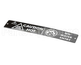 175636 Duke Label- Caution Hot 3/4"Hi