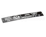 175636 Duke Label- Caution Hot 3/4"Hi