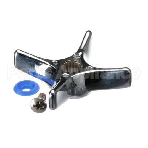 175FC T&S Brass 4Arm Kitchen Handle W Cold Button & Sc