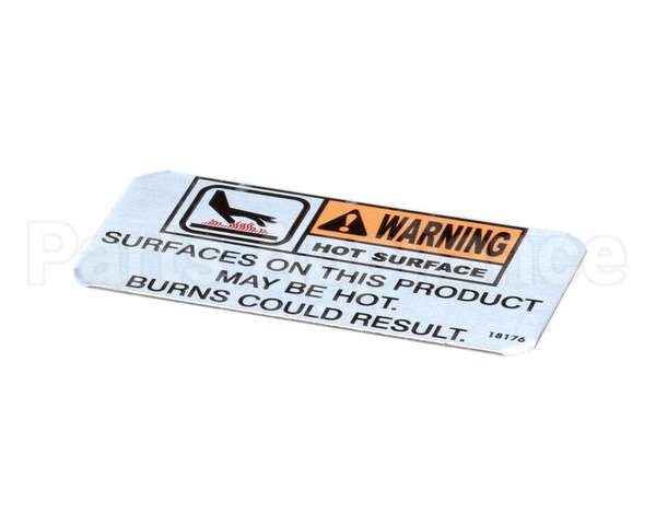 18176 Henny Penny Label-Warning Hot