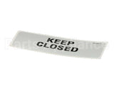18312-0497 Carter Hoffmann Keep Closed Decal