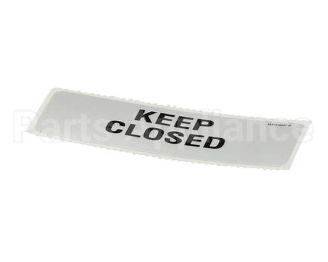 18312-0497 Carter Hoffmann Keep Closed Decal