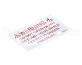 18615 Henny Penny Label - Drain Valve Warning