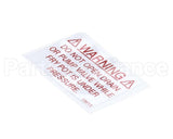 18615 Henny Penny Label - Drain Valve Warning