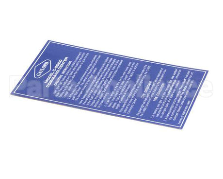18899 Gaylord C6000 Mylar Faceplate