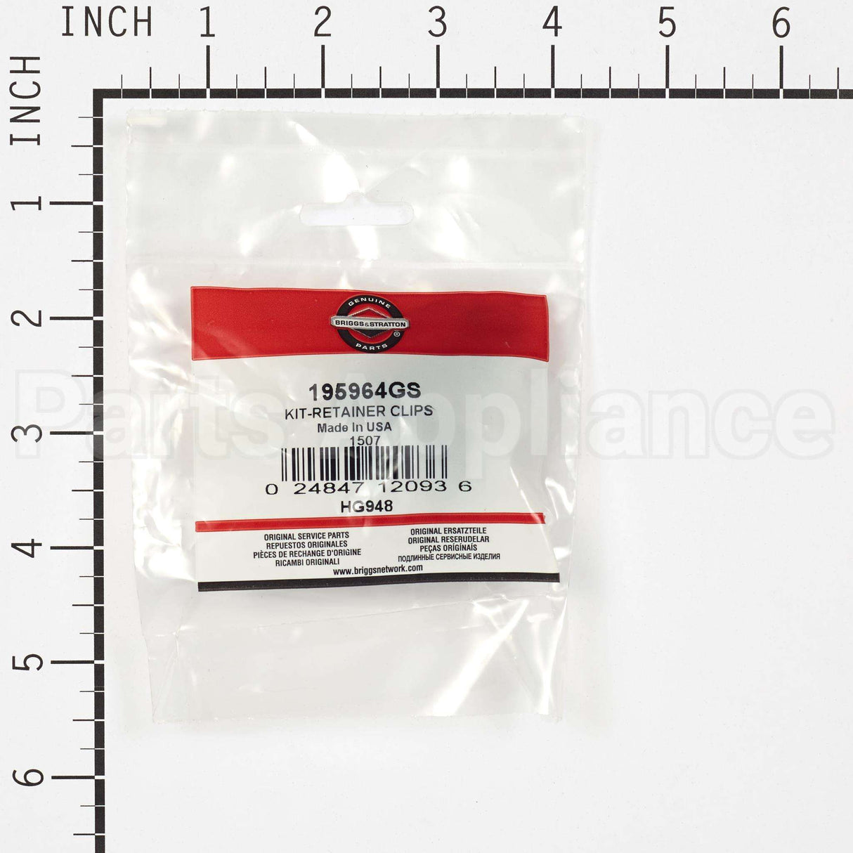 195964GS Briggs & Stratton Kit-Retainer Clips