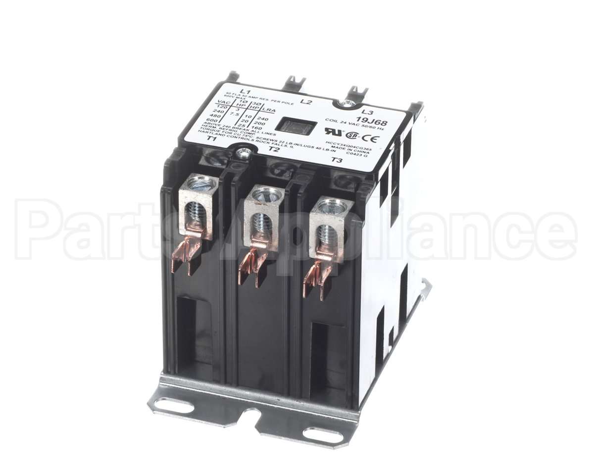 19J68 Lennox 1/C Contactor, Triple Pole 40A,24V Coil