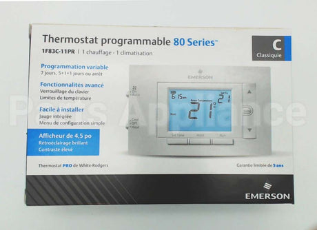 1F83C-11PR Copeland Comfort Control (White Rodgers) 1Ht/1Cl 7Day Prog Stat