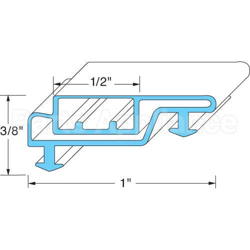 20-11389-0004 Compatible Anthony Door Gasket 27-1/4W X 70L Od