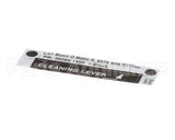 20204.1500 Bunn Decal, Cleaning Lever