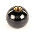2033-8 Compatible Montague Knob, Round, Carriage, Black