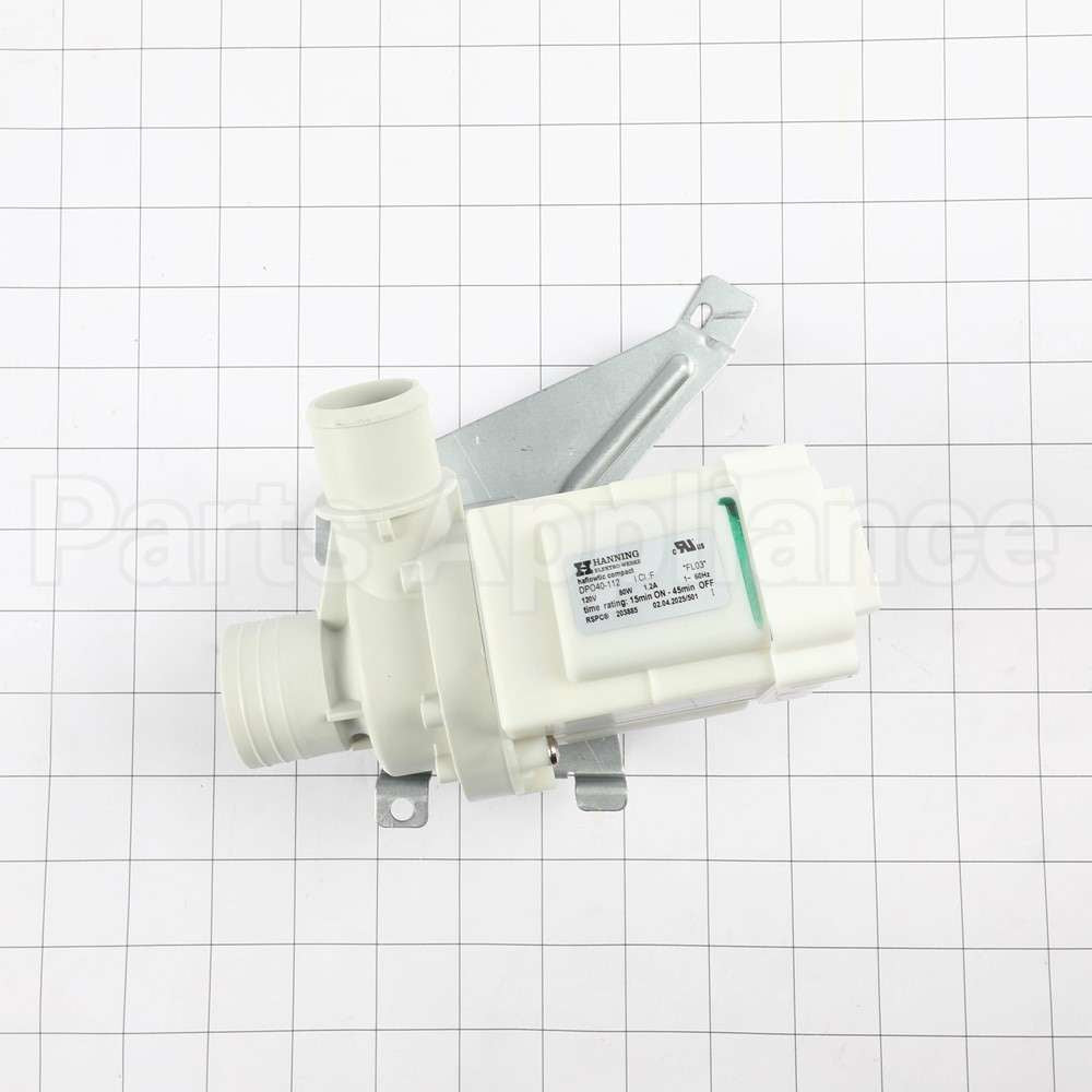 203885P Speed Queen Assy,Tlw Pump & Brkt(120V/60Hz)Green