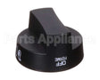 2080 Crown Verity Knob, Black