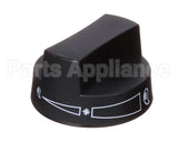 2080 Crown Verity Knob, Black