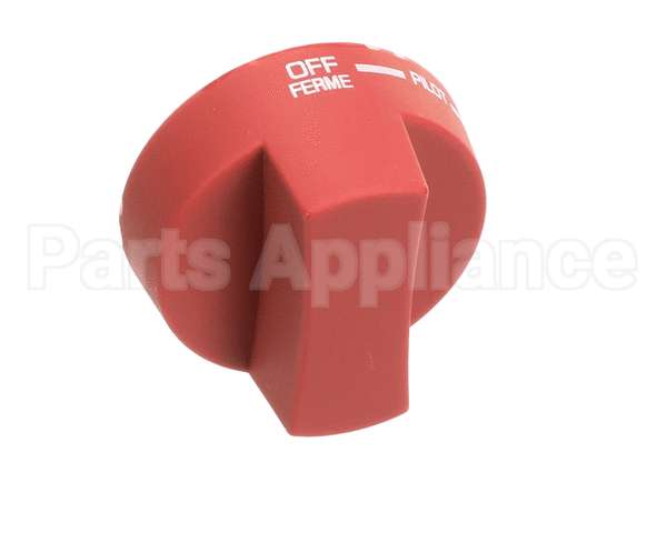 2090 Crown Verity Knob Pilot Round, Red