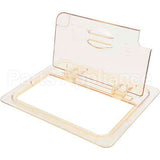 20HPLN-150 Compatible Cambro Lid, H-Pan, 1/2 Sz, Fliplid, Notch
