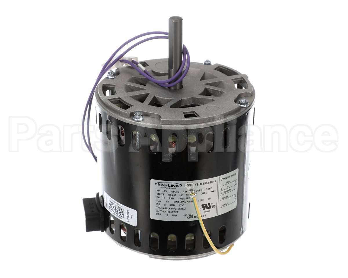 20W29 Lennox 208-230V1Ph 3/4Hp 1075Rpm Mtr