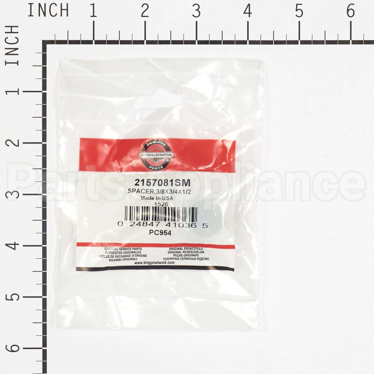 2157081SM Briggs & Stratton Spacer3/8X3/4X1/2