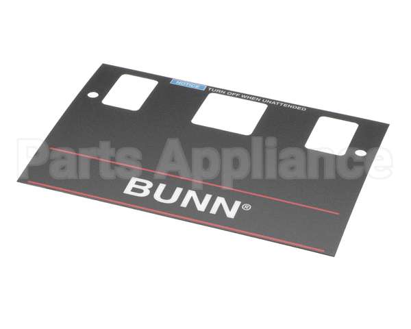 21667.0001 Bunn Decal,Control-W/O Brew Lockou