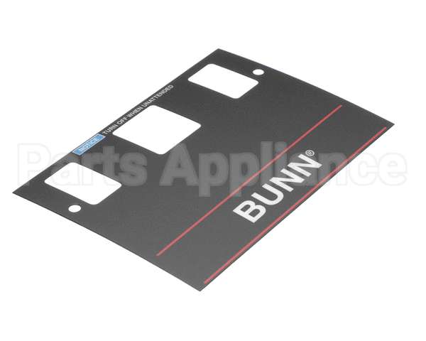 21667.0001 Bunn Decal,Control-W/O Brew Lockou