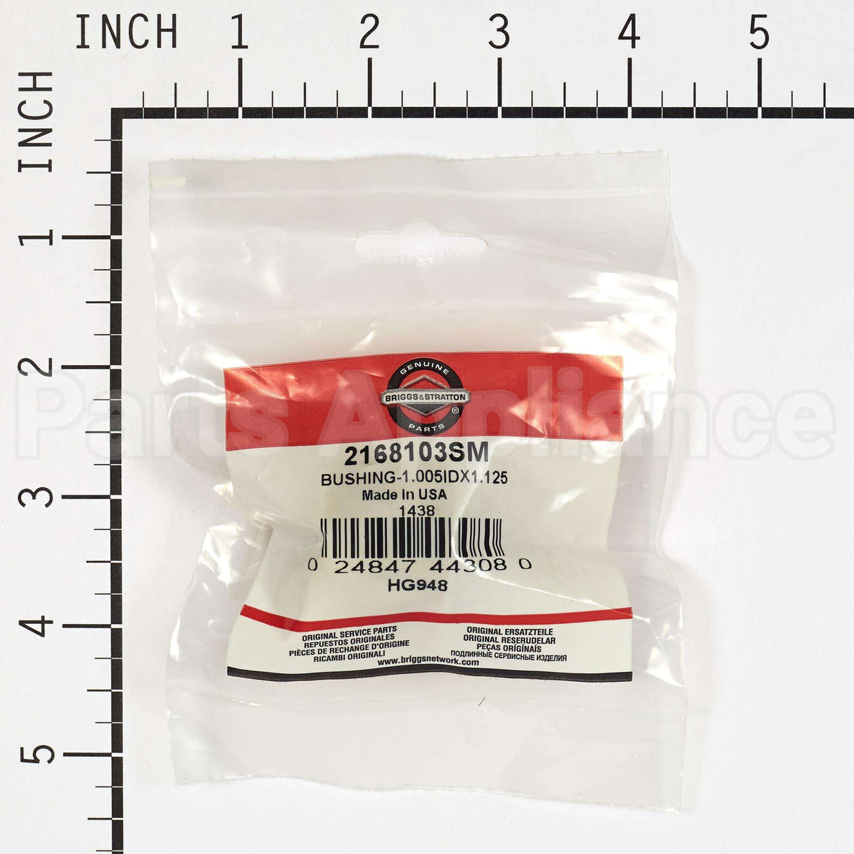 2168103SM Briggs & Stratton Bushing-1.005Idx1.125