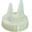 2200131415P Compatible Traex Ketchup Lid - Double Tip, Clear