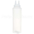 2212-1313 Compatible Vollrath Bottle, Squeeze, Twin Tip, 12Oz